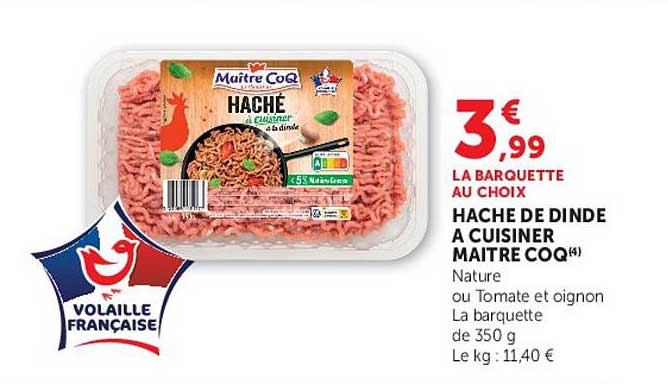 HACHE DE DINDE A CUISINER MAÎTRE COQ(4)