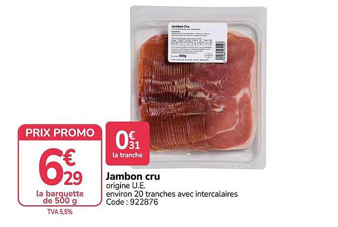 Jambon cru