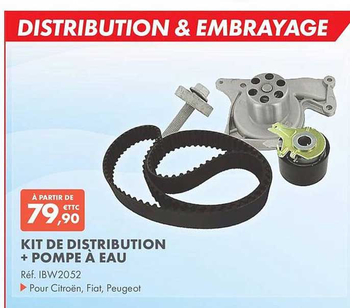 KIT DE DISTRIBUTION + POMPE À EAU