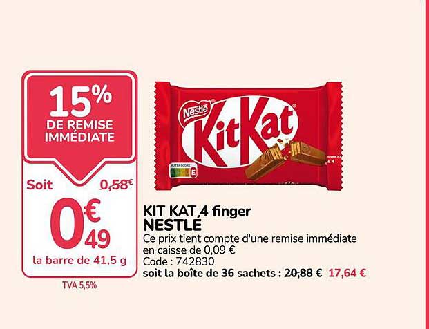 KIT KAT 4 finger NESTLÉ