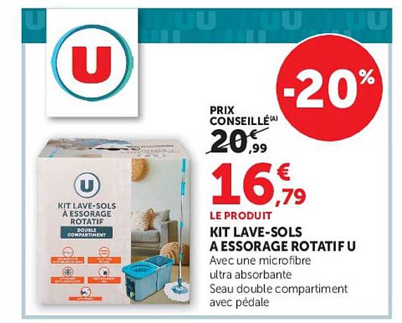 KIT LAVE-SOLS A ESSORAGE ROTATIF U