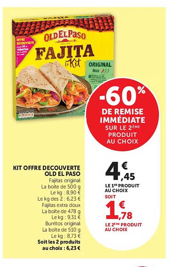 KIT OFFRE DECOUVERTE OLD EL PASO