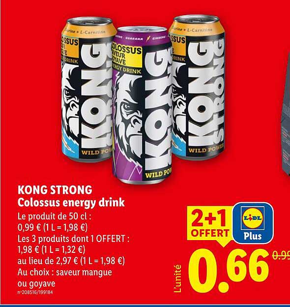 KONG STRONG Colossus energy drink