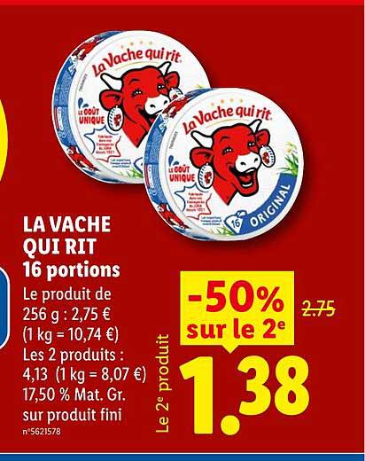 LA VACHE QUI RIT 16 portions