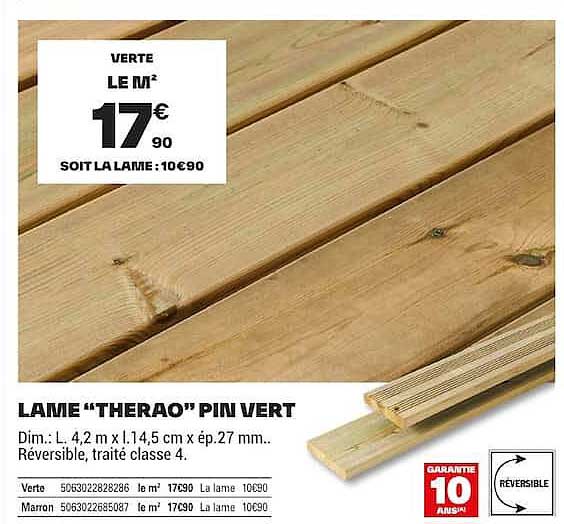 LAME “THERAO” PIN VERT