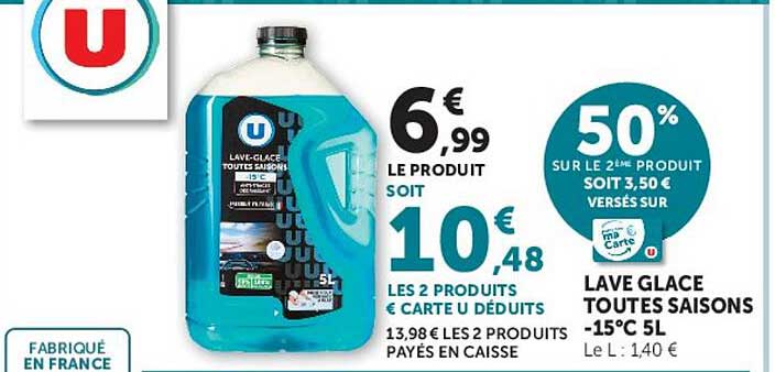 LAVE GLACE TOUTES SAISONS -15° C 5L
