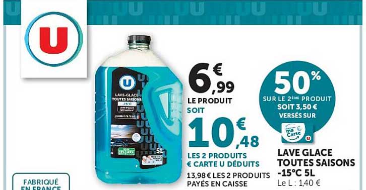 LAVE GLACE TOUTES SAISONS -15°C 5L