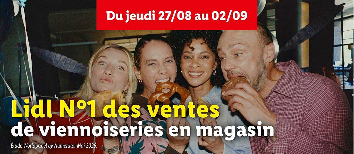 Lidl N°1 des ventes de viennoiseries en magasin