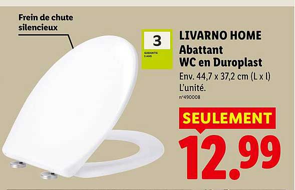 LIVARNO HOME Abattant WC en Duroplast