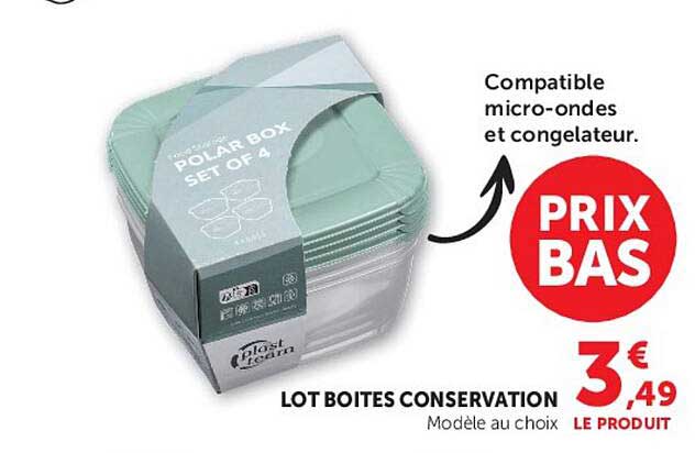 LOT BOITES CONSERVATION