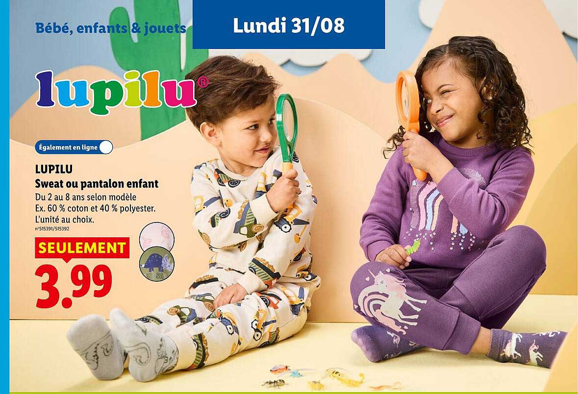 LUPILU Sweat ou pantalon enfant