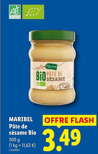 MARIBEL Pâte de sésame Bio 300 g