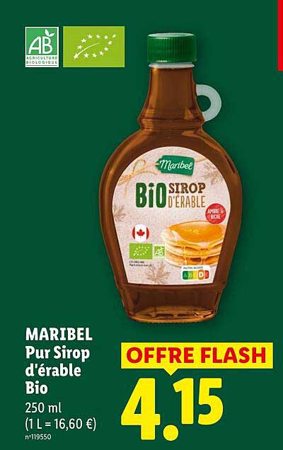 MARIBEL Pur Sirop d'érable Bio