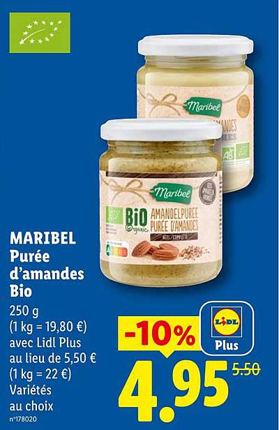 MARIBEL Purée d’amandes Bio