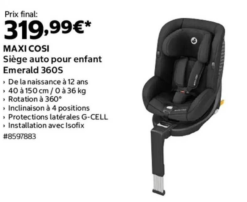 MAXI COSI Siège auto pour enfant Emerald 360S