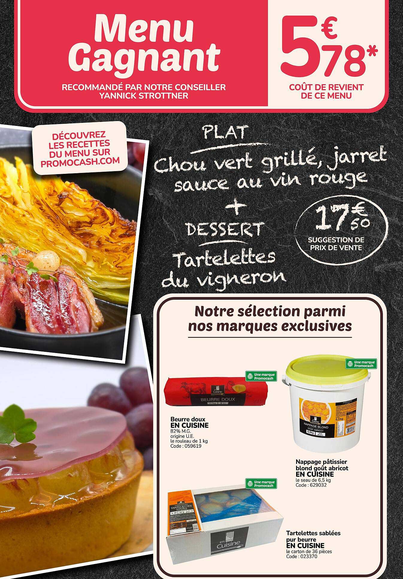 Menu Gagnant