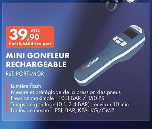 MINI GONFLEUR RECHARGEABLE