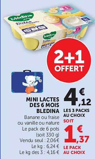 MINI LACTES DES 6 MOIS BLEDINA