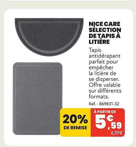 NICE CARE SELECTION DE TAPIS À LITIÈRE