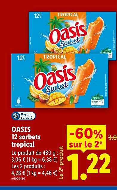 OASIS 12 sorbets tropical