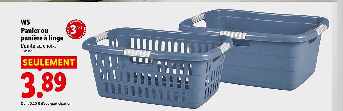 Panier ou panière à linge