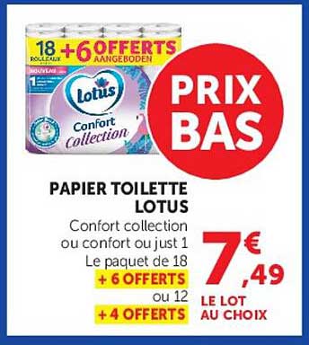 PAPIER TOILETTE LOTUS