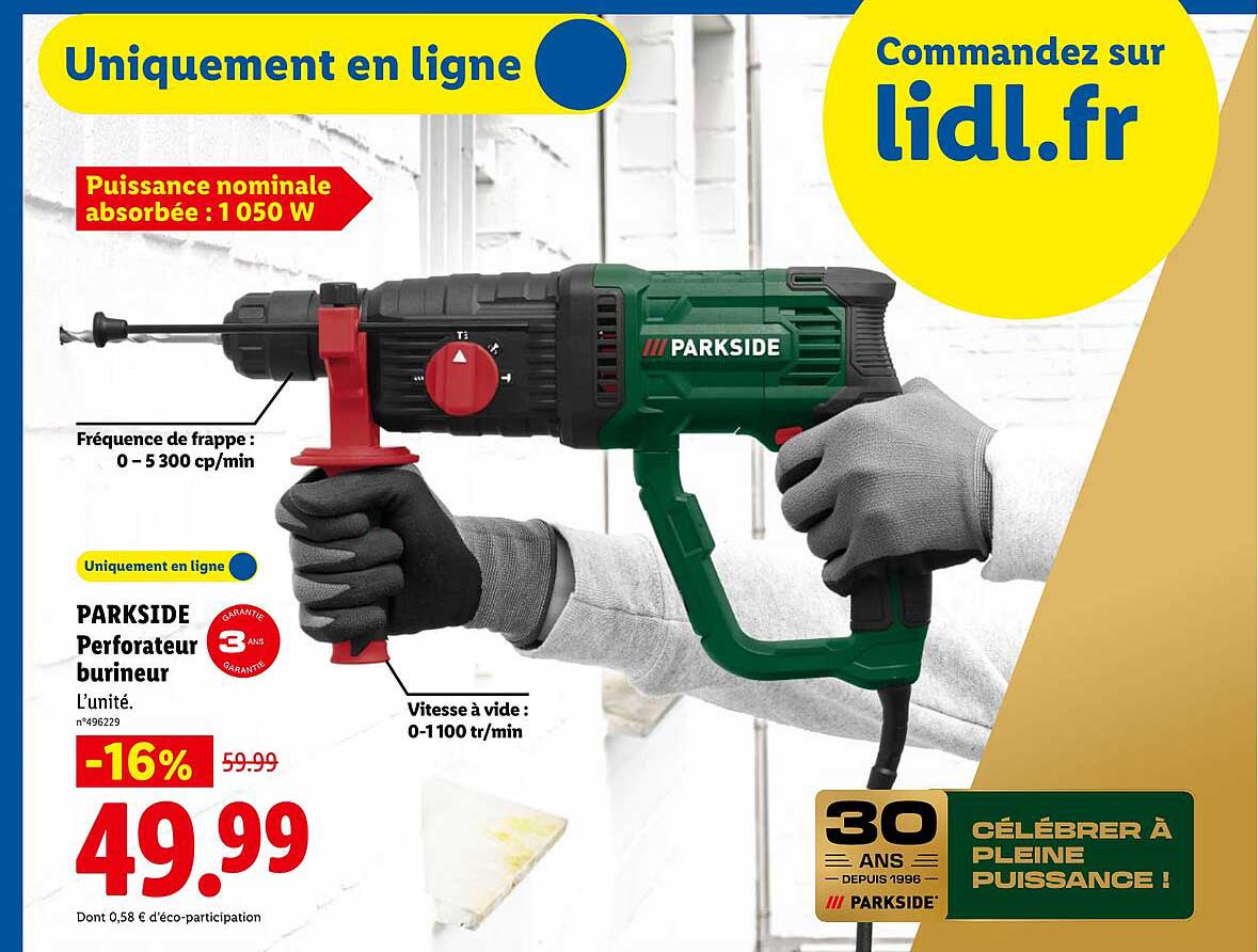 PARKSIDE Perforateur burineur