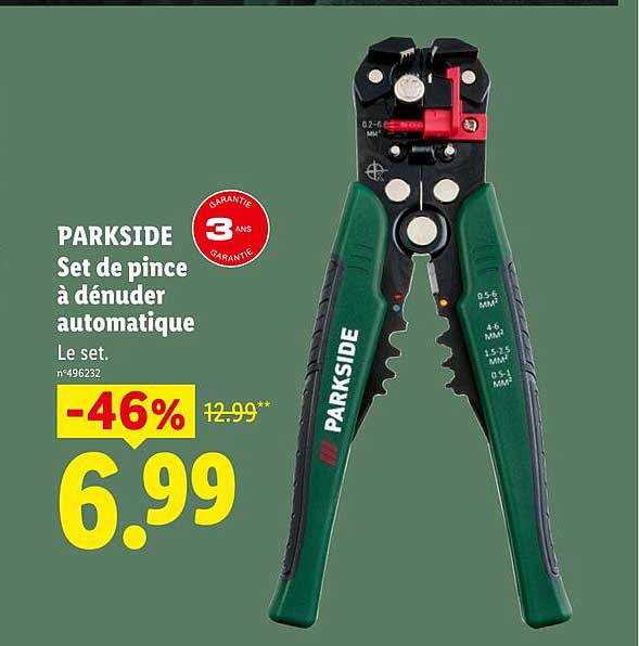 PARKSIDE Set de pince à dénuder automatique