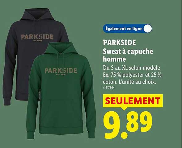 PARKSIDE Sweat à capuche homme