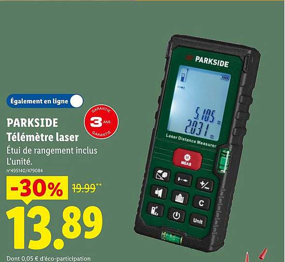PARKSIDE Télémètre laser