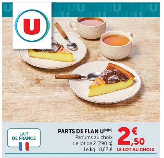 PARTS DE FLAN U(4)(D)
