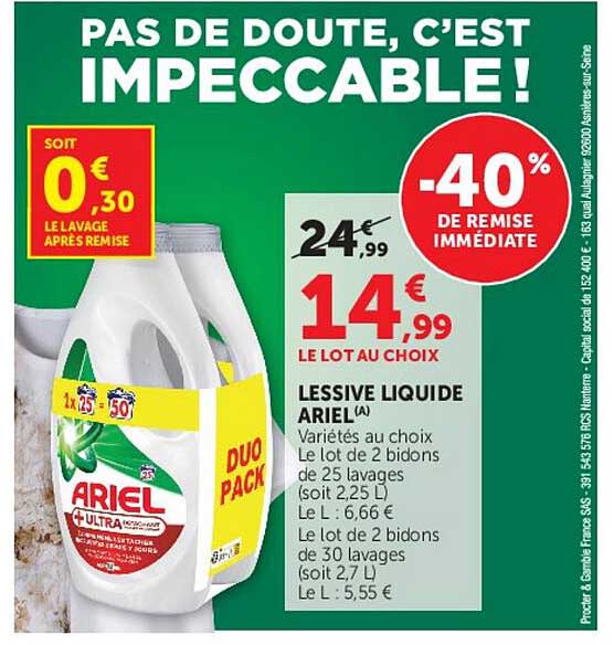 PAS DE DOUTE, C'EST IMPECCABLE !