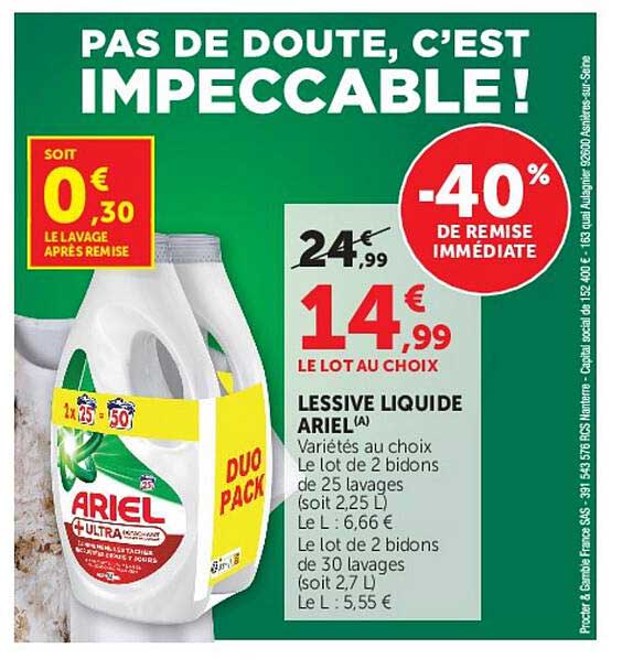 PAS DE DOUTE, C'EST IMPECCABLE!