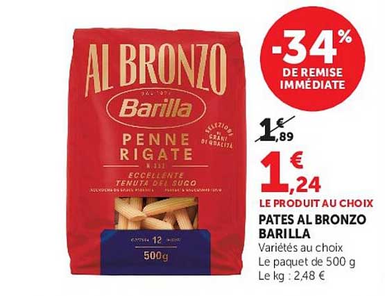 PATES AL BRONZO BARILLA