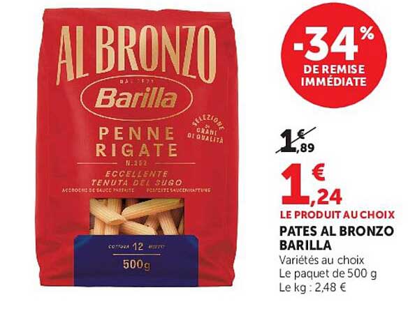 PATES AL BRONZO BARILLA