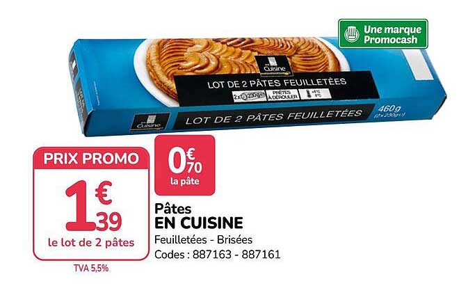 Pâtes EN CUISINE Feuilletées - Brisées