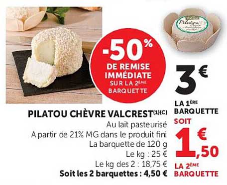 PILATOU CHÈVRE VALCREST