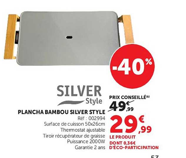PLANCHA BAMBOU SILVER STYLE