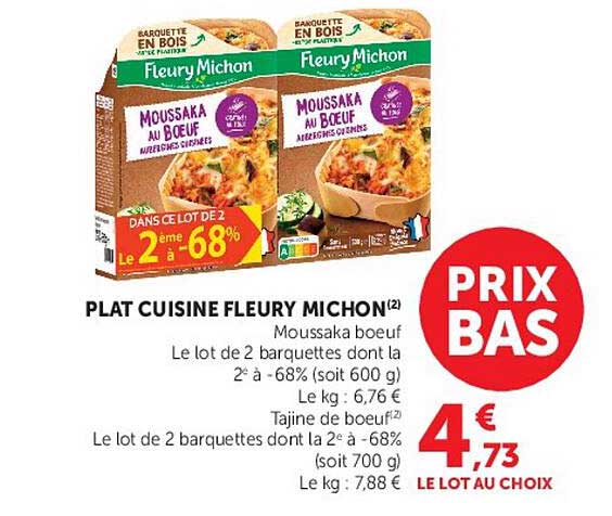 PLAT CUISINE FLEURY MICHON