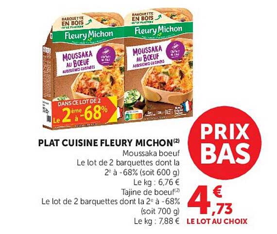 PLAT CUISINE FLEURY MICHON