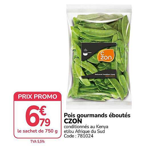 Pois gourmands éboutés CZON