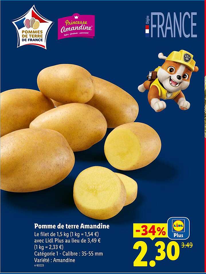 Pomme de terre Amandine