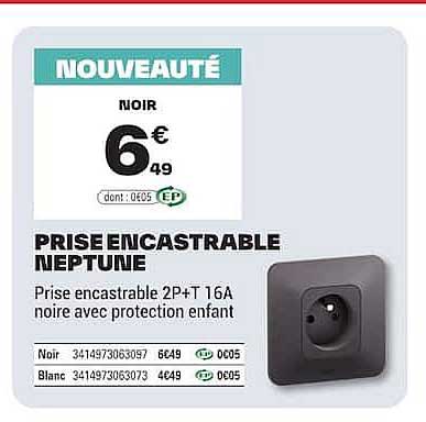 PRISE ENCASTRABLE NEPTUNE