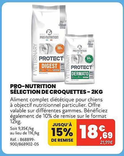 PRO-NUTRITION SÉLECTION DE CROQUETTES - 2KG