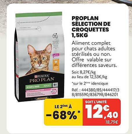 PROPLAN SÉLECTION DE CROQUETTES 1,5KG