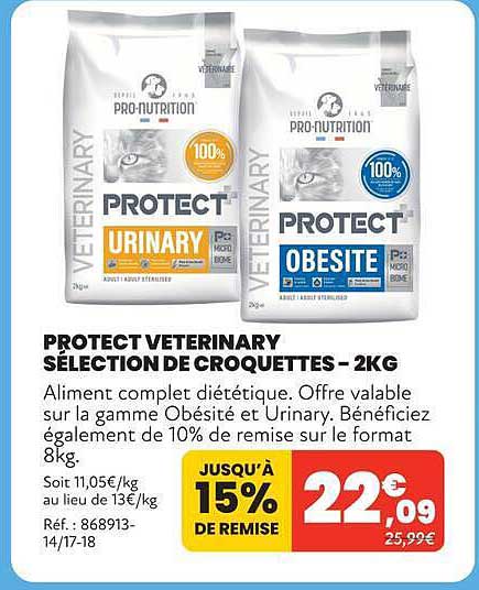 PROTECT VETERINARY SÉLECTION DE CROQUETTES - 2KG