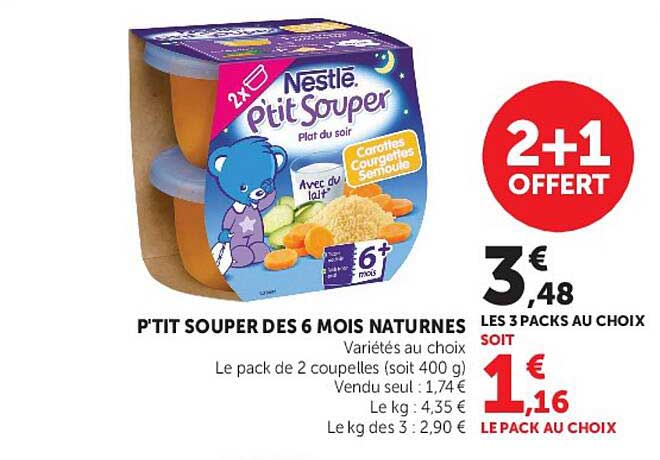 P'TIT SOUPER DES 6 MOIS NATURES