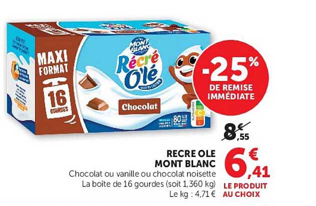 RECRE OLE MONT BLANC