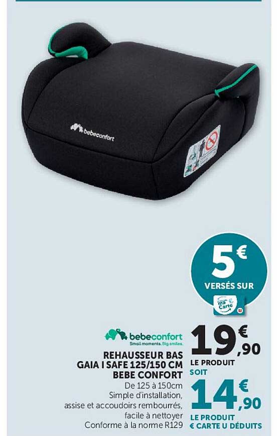 REHAUSSEUR BAS GAIA I SAFE125/150 CM BEBE CONFORT