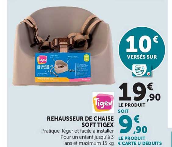 REHAUSSEUR DE CHAISE SOFT TIGEX